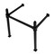 Kingston Brass VPB3328SQ0 28-Inch Stainless Steel Console Sink Legs, Matte Black VPB3328SQ0 - alternate 1